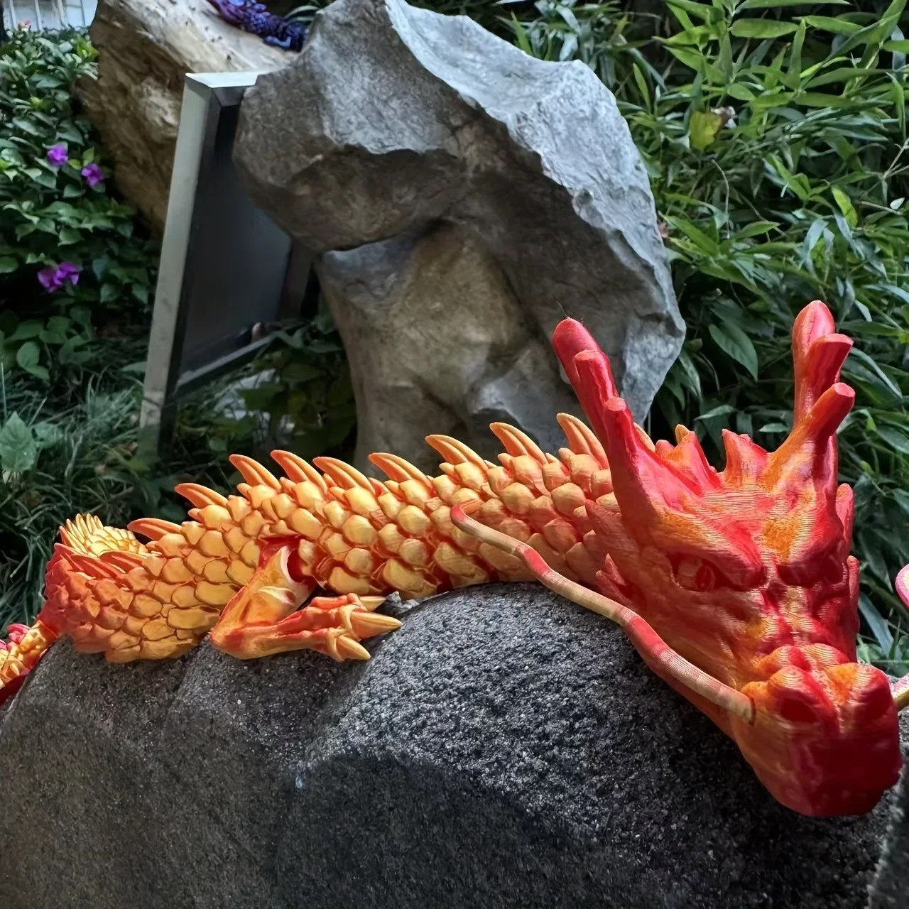 3D Printing Pot - 90cm 3D Baskılı Çin Ejderhası Figürü