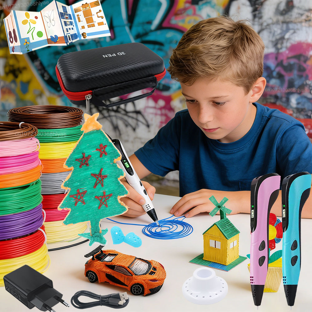 3D Printing Filament - LED Ekranlı Çocuk 3D Baskı Kalemi