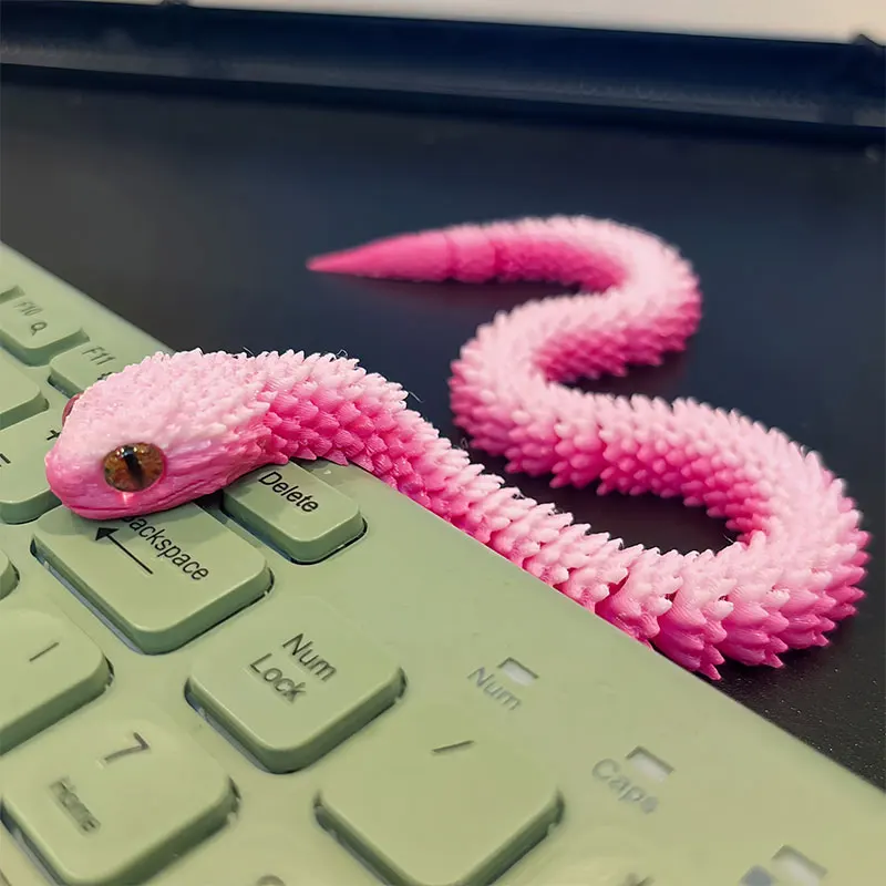 3D Printing Gif - 3D Baskılı Yılan Dönebilen Mafsallı Gerçekçi