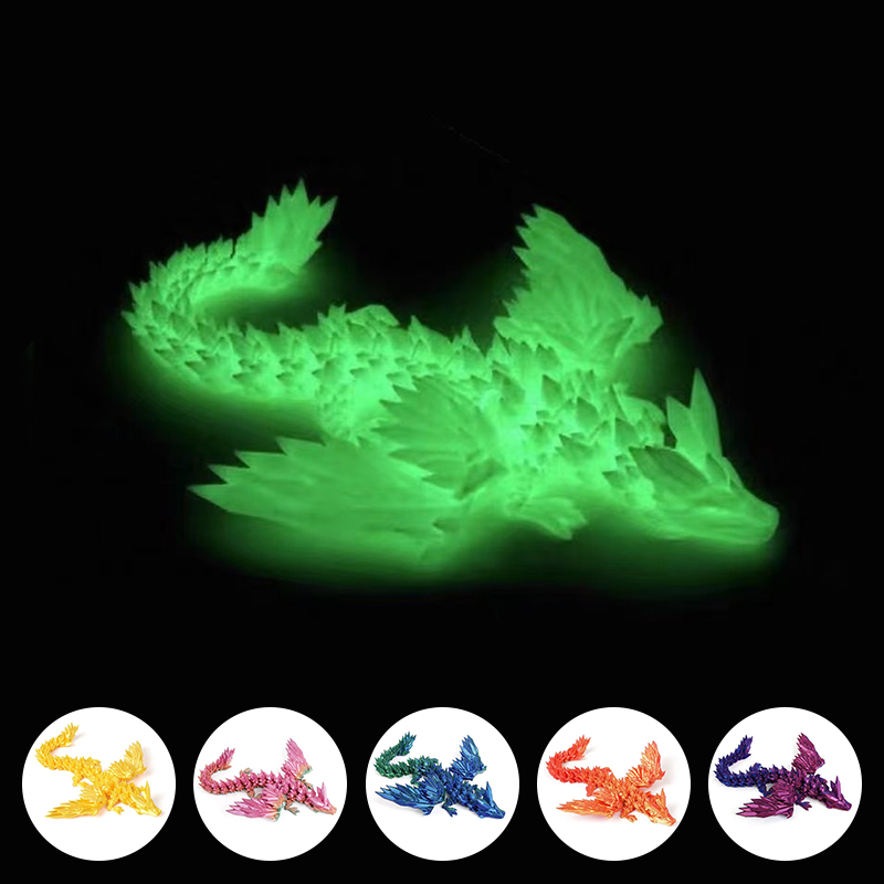 3D Printing Gif - 3D Baskılı Dinozor Hareketli Echinosaurus Figürü