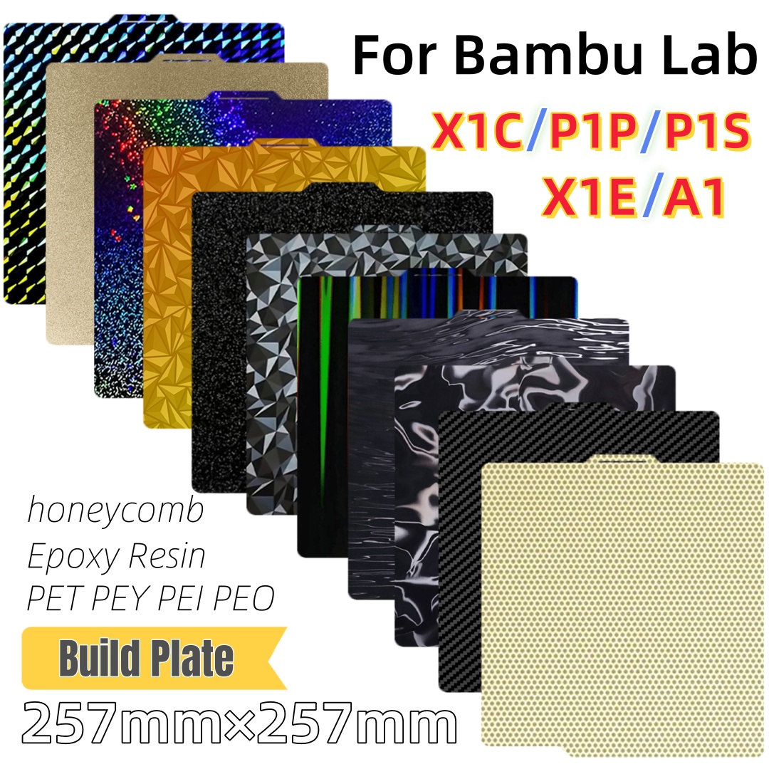 3D Printing Bambu Lab - Yapı Plakası 257x257 Yaylı Çelik Sac