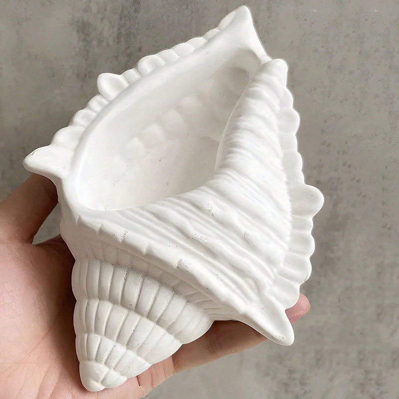 3D Printing Pot - DIY 3D Kabuklu Şekilli Silikon Mum