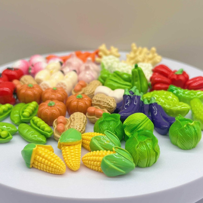 3D Printing Pot - 10 adet Sevimli Mini Sebze 3D