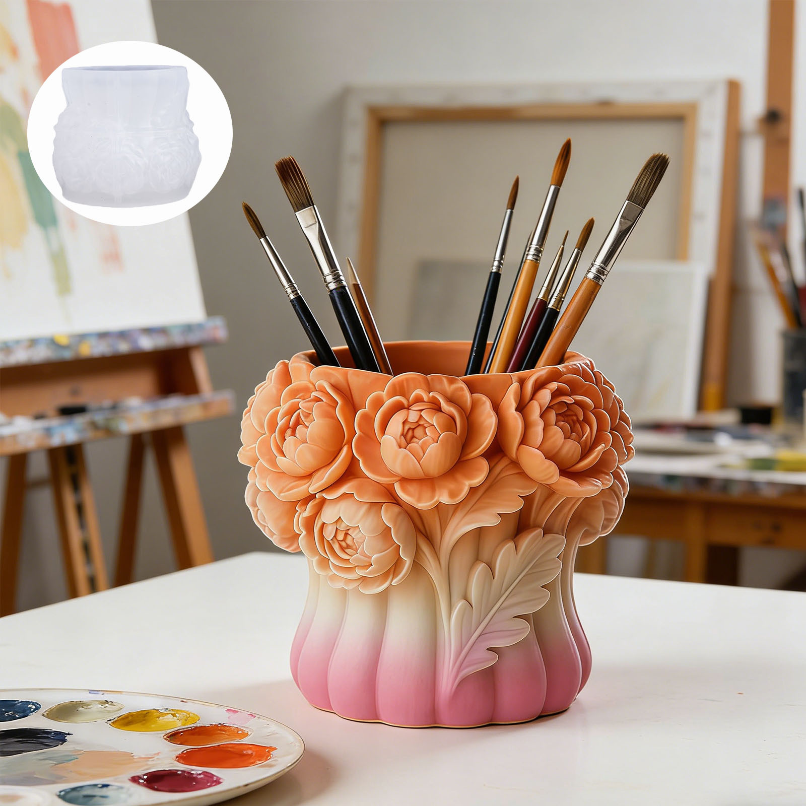 3D Gül Çiçek Vazosu Silikon Ka - 3D Printing Pot incelemesi ve fiyatı