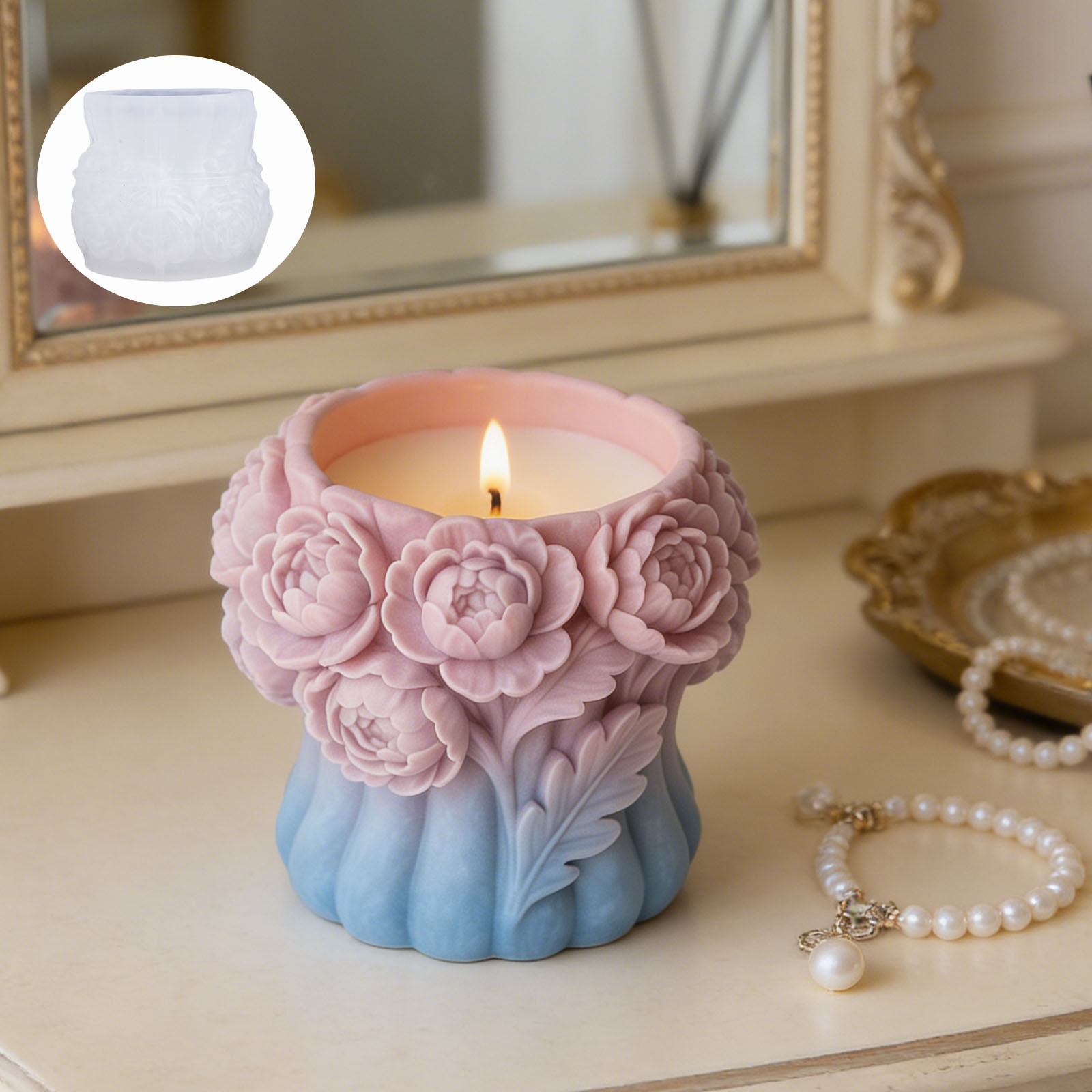 3D Gül Çiçek Vazosu Silikon Ka - 3D Printing Pot incelemesi ve fiyatı