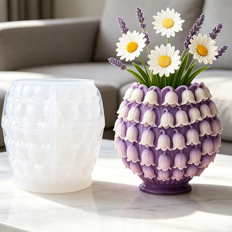 3D İnci Çiçeği Vazo Silikon Ka - 3D Printing Pot incelemesi ve fiyatı