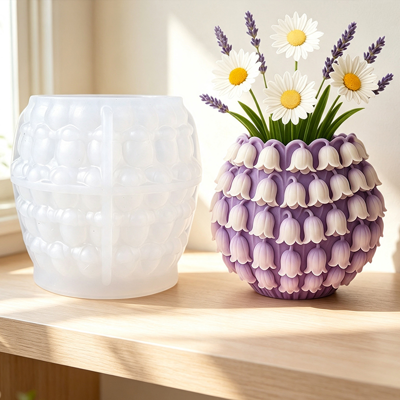 3D İnci Çiçeği Vazo Silikon Ka - 3D Printing Pot incelemesi ve fiyatı