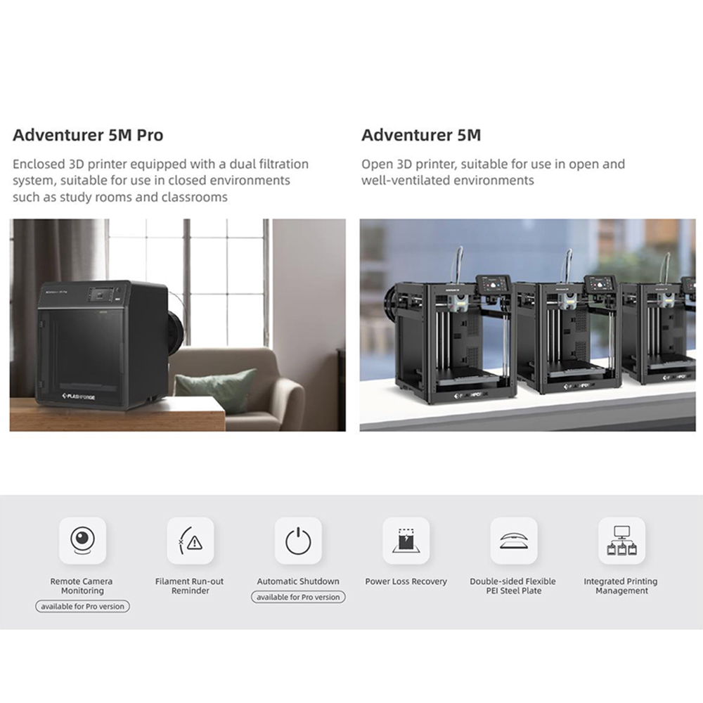 Flashforge Adventurer 5M Pro 3 - 3D Printing File incelemesi ve fiyatı